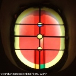 Okulus, neues Fenster Wendelinus-Kapelle