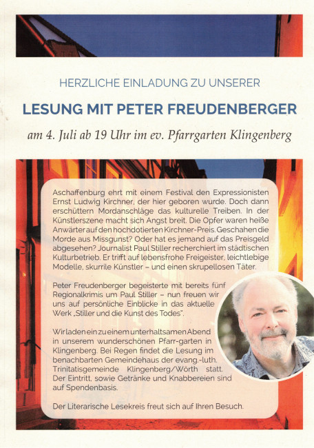 Lesung Peter Freudenberger